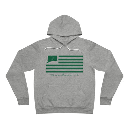 Warren Connecticut St. Patrick’s Day Flag Unisex Sponge Fleece Pullover Hoodie