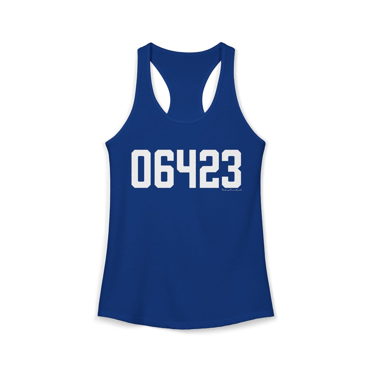 06423 East Haddam CT Zip Code Women's Ideal Racerback Tank Top