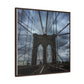 In the middle of the bridge Gallery Canvas Wraps, Square Frame