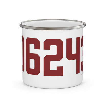 06243 Killingly  Connecticut Zip Code Enamel Camping Mug