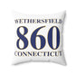 Wethersfield 860 Connecticut Polyester Square Pillow