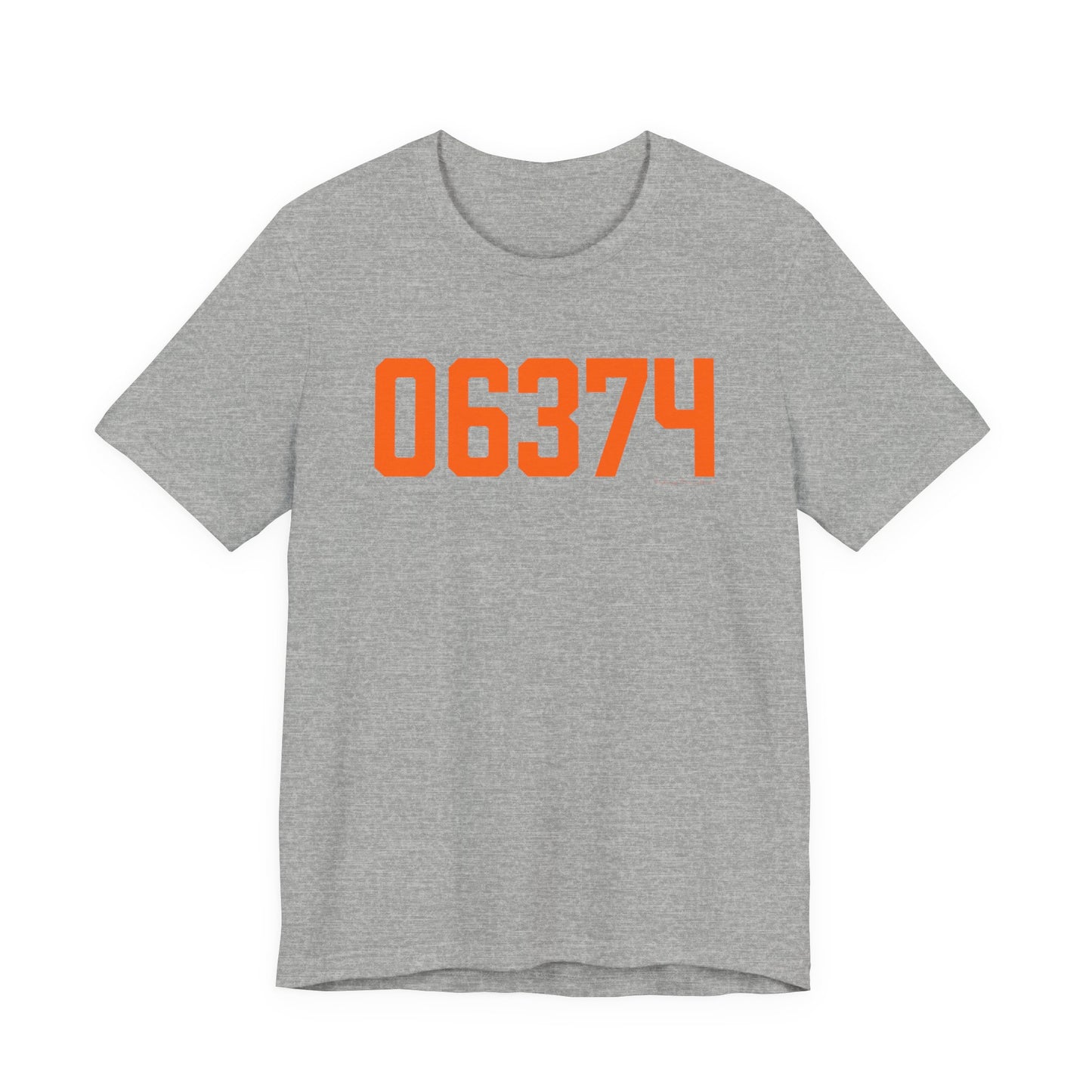 06374 Plainfield Connecticut Zip Code Unisex Jersey Short Sleeve T-Shirt