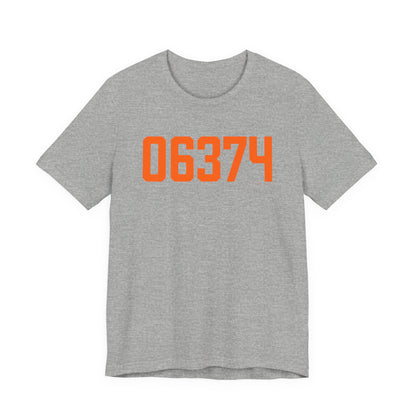 06374 Plainfield Connecticut Zip Code Unisex Jersey Short Sleeve T-Shirt