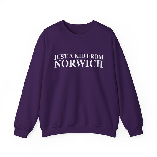 Just a kid from Norwich Unisex Heavy Blend™ Crewneck Sweatshirt