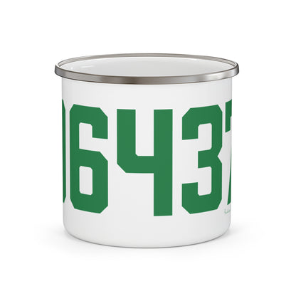 06437 Guilford Connecticut Zip Code Enamel Camping Mug
