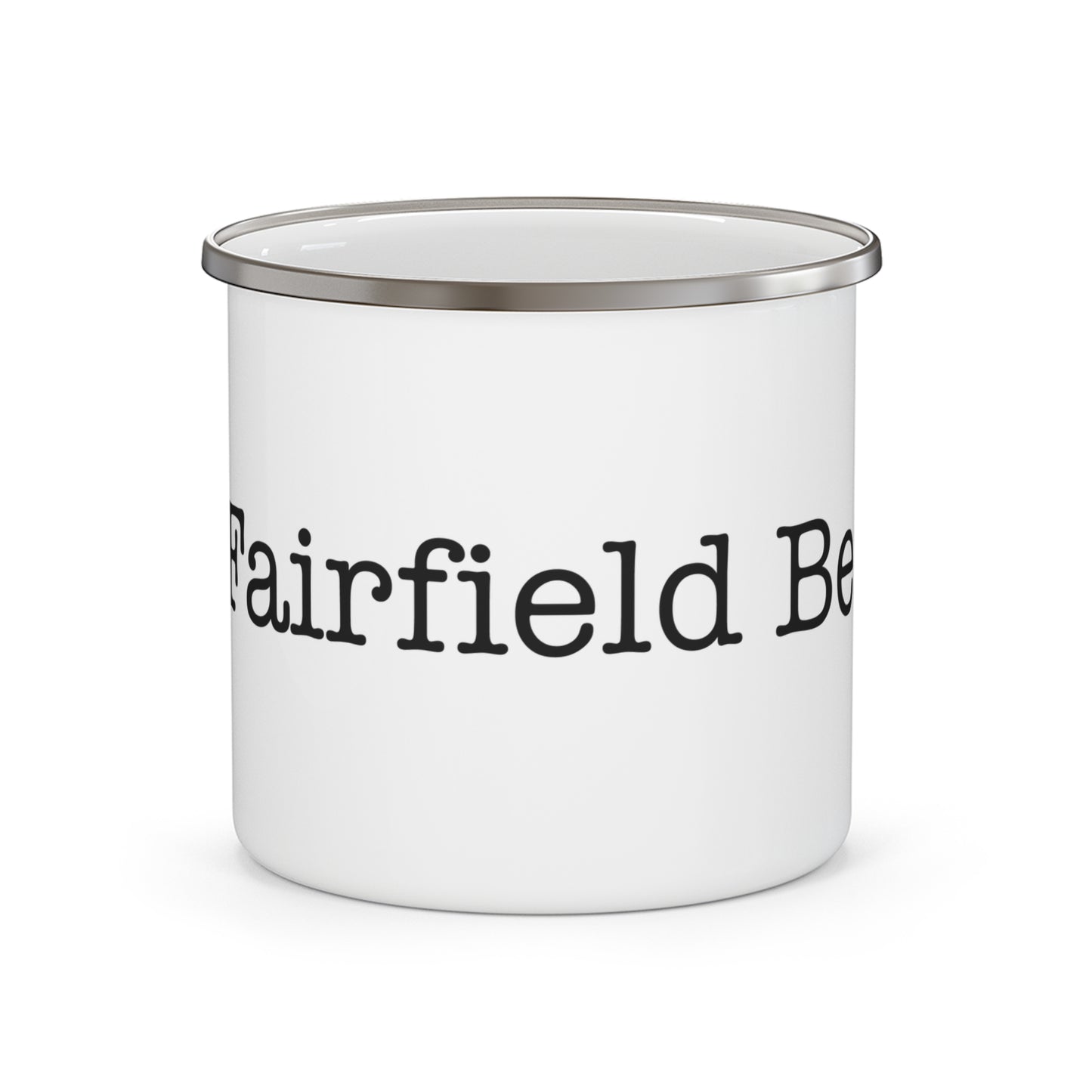 I Heart Fairfield Beach. Enamel Camping Mug