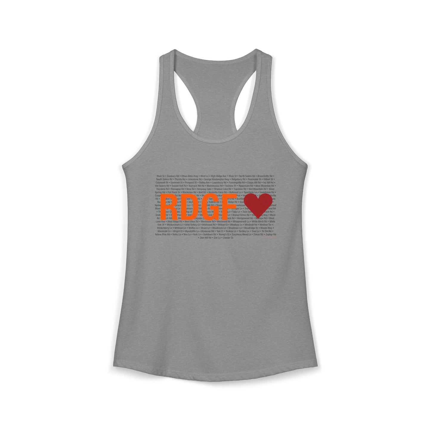 Ridgefield Love  Women's Ideal Racerback Tank Top
