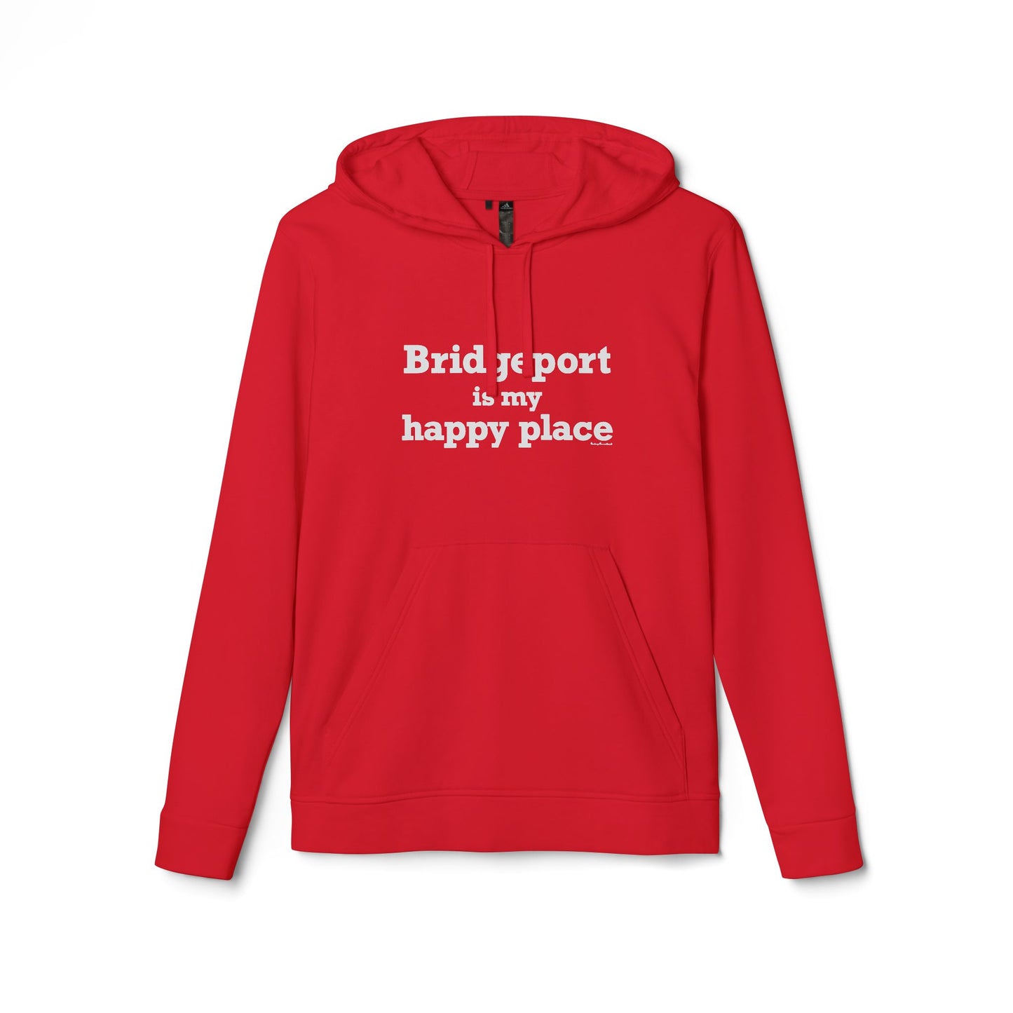 Bridgeport Is My Happy Place adidas Unisex Fleece Hoodie Sweatshirt