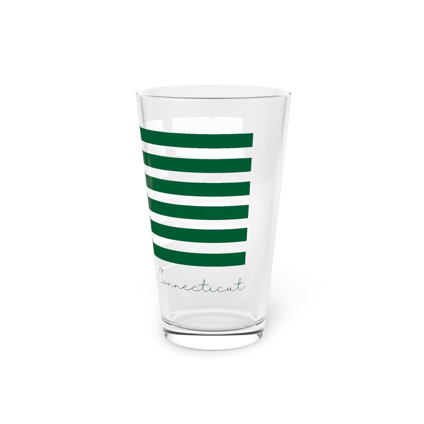 North Stonington Connecticut St. Patrick’s Day Flag Pint Glass, 16oz