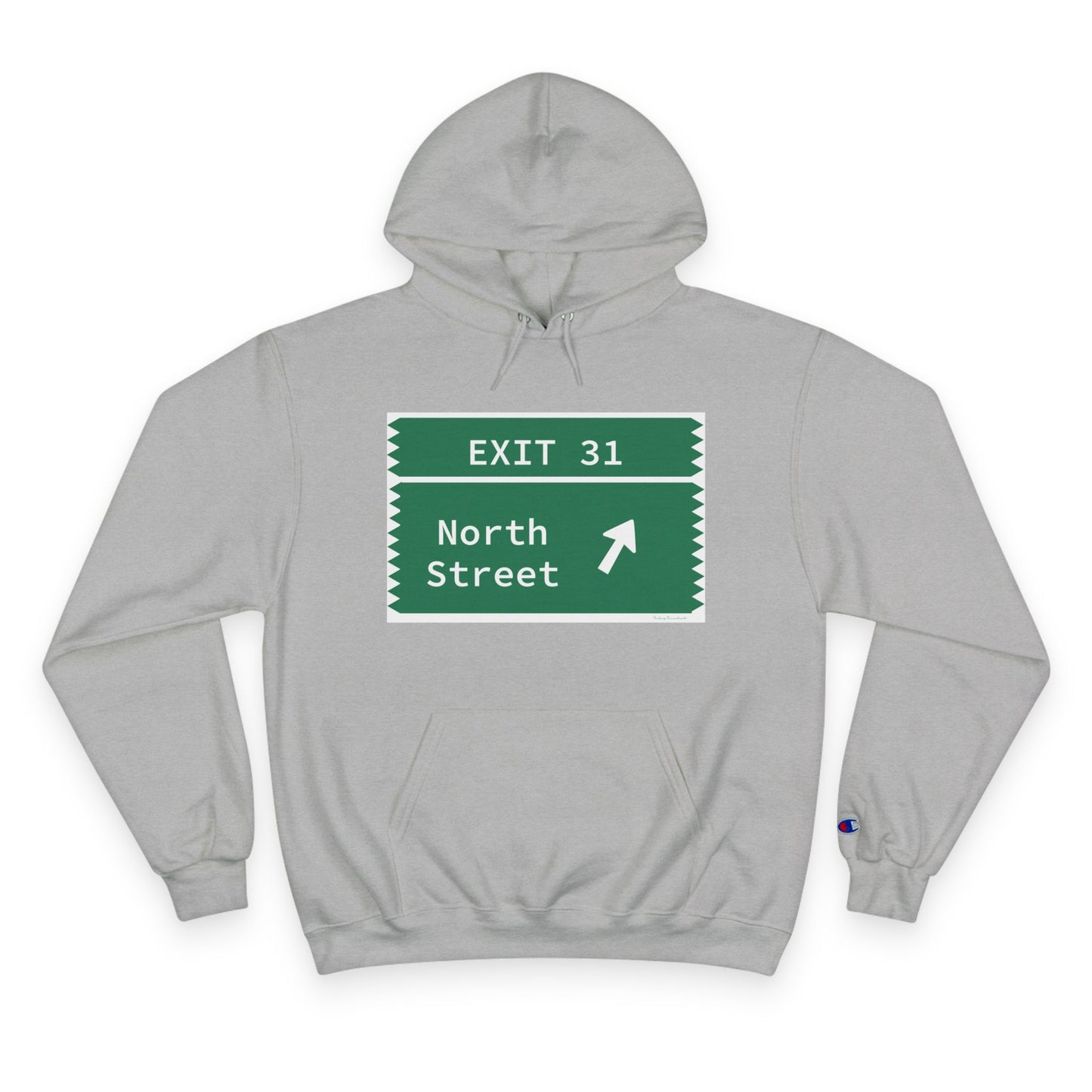 Vintage Merritt Parkway Exit 31 Sign Champion Hoodie