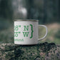 Easton Coordinates Enamel Camping Mug