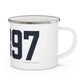 06897 Wilton Connecticut Zip Code Enamel Camping Mug