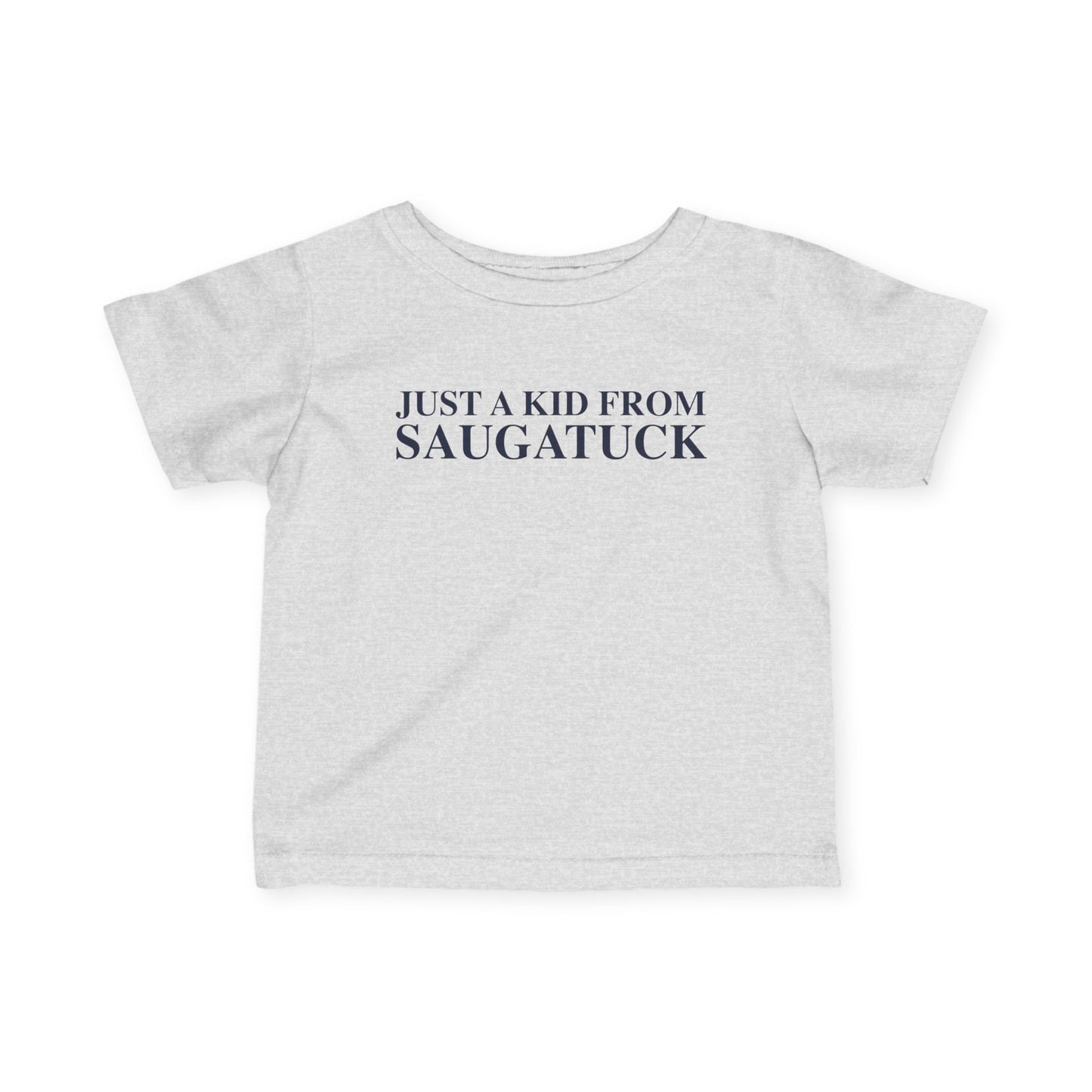Just a kid from Saugatuck Infant Fine Jersey T-Shirt