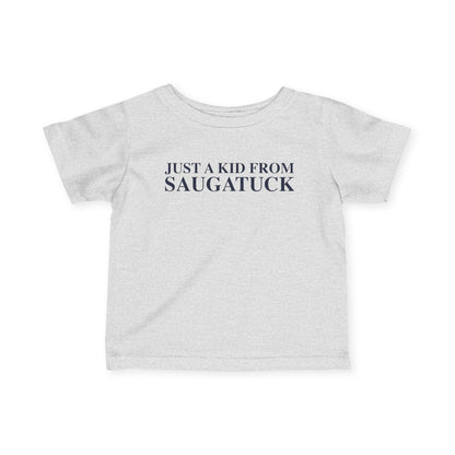 Just a kid from Saugatuck Infant Fine Jersey T-Shirt
