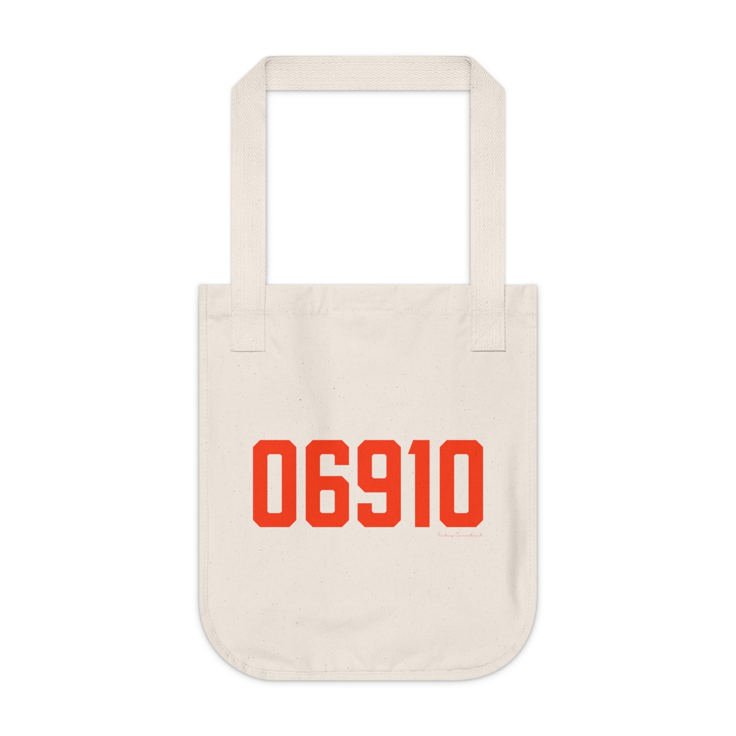06910 Stamford Connecticut Zip Code Organic Canvas Tote Bag