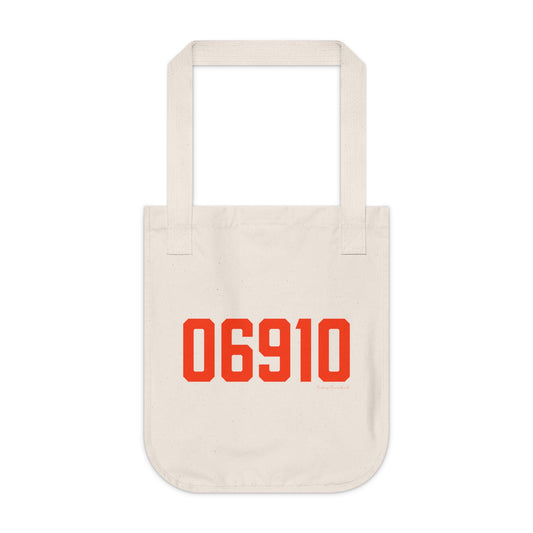 06910 Stamford Connecticut Zip Code Organic Canvas Tote Bag