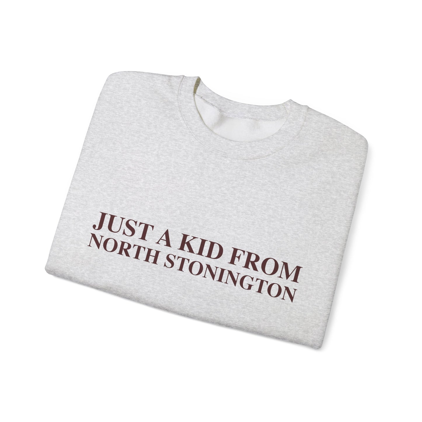 Just a kid from North Stonington Unisex Heavy Blend™ Crewneck Sweatshirt