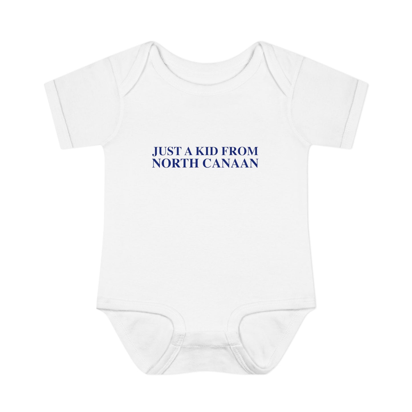 Just a kid from North Canaan Infant Baby Rib Bodysuit