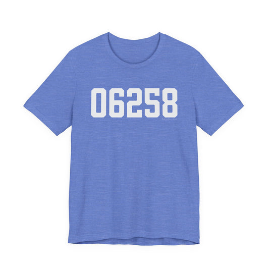 06258 Pomfret CT Zip Code Unisex Jersey Short Sleeve T-Shirt