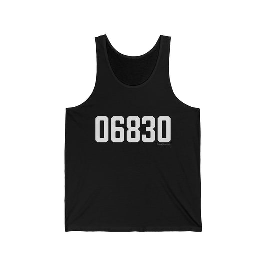 06830 - Greenwich CT Zip Code Unisex Jersey Tank Top