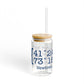 Newtown Coordinates Sipper Glass, 16oz