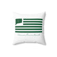 Vernon Connecticut St. Patrick’s Day Flag  Spun Polyester Square Pillow