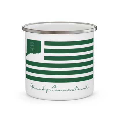 Granby Connecticut St. Patrick’s Day Flag Enamel Camping Mug
