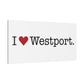 I Heart Westport. Matte Canvas, Stretched, 1.25"