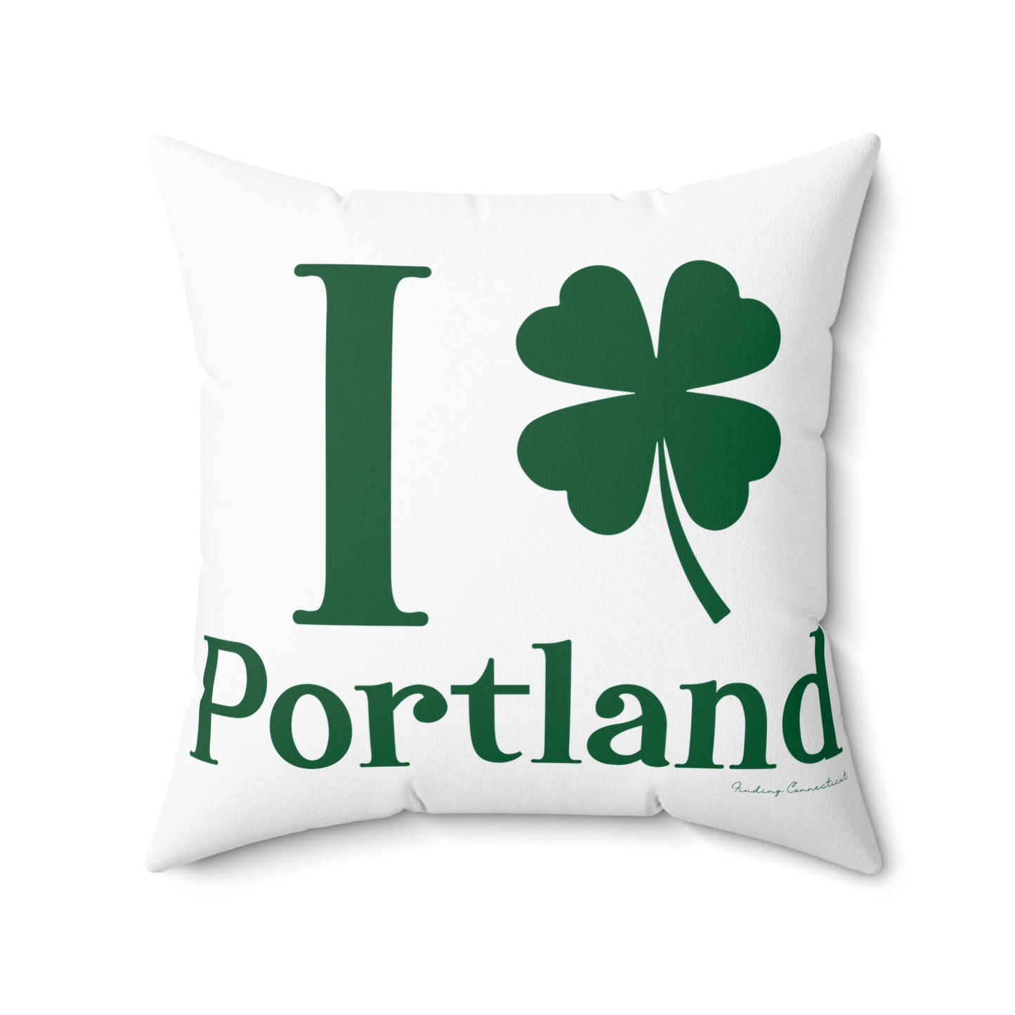 I Clover Portland Spun Polyester Square Pillow