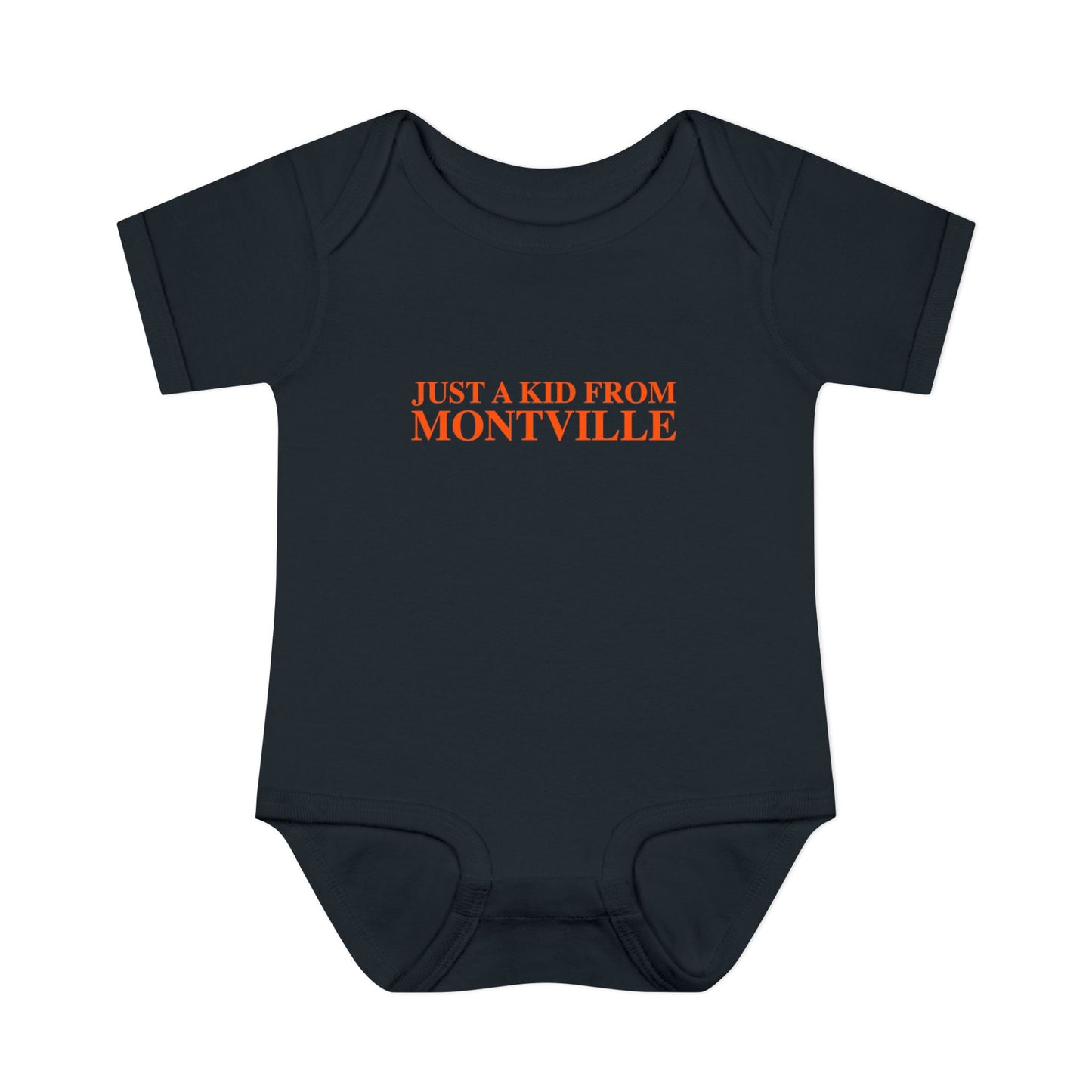 Just a kid from Montville Infant Baby Rib Bodysuit