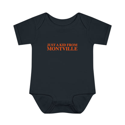Just a kid from Montville Infant Baby Rib Bodysuit