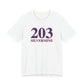 203 Silvermine Red, White & Blue Unisex Jersey Short Sleeve T-Shirt