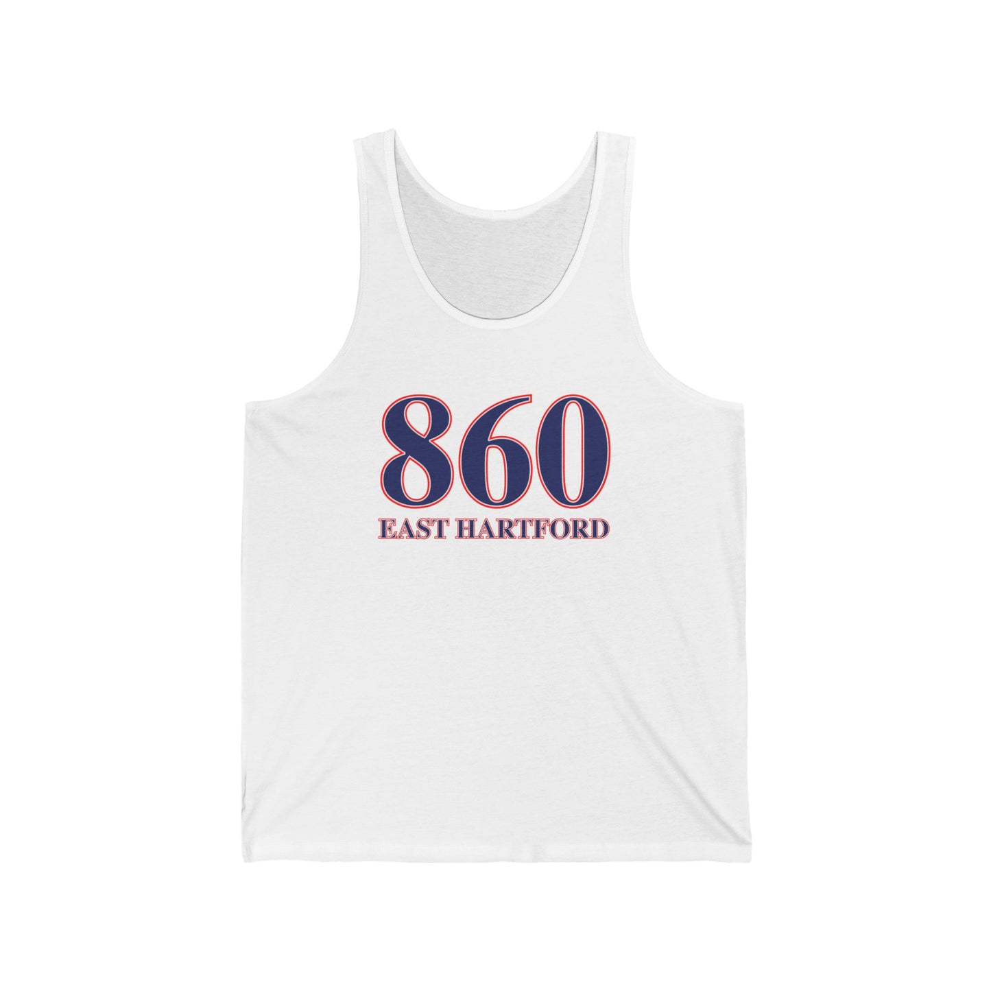 860 East Hartford Red White & Blue Unisex Jersey Tank Top