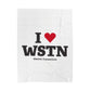I Heart WSTN Velveteen Plush Blanket