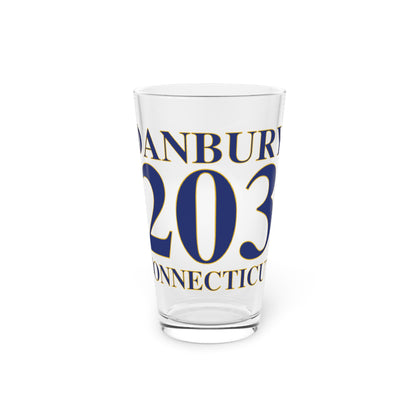 Danbury 203 Connecticut Pint Glass, 16oz