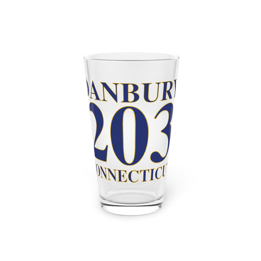 Danbury 203 Connecticut Pint Glass, 16oz