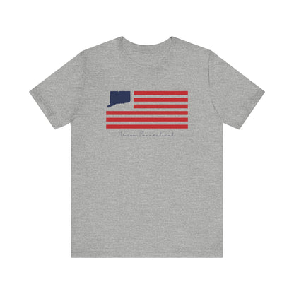 Union Connecticut Flag Unisex Jersey Short Sleeve T-Shirt