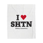 I Heart SHTN Velveteen Plush Blanket
