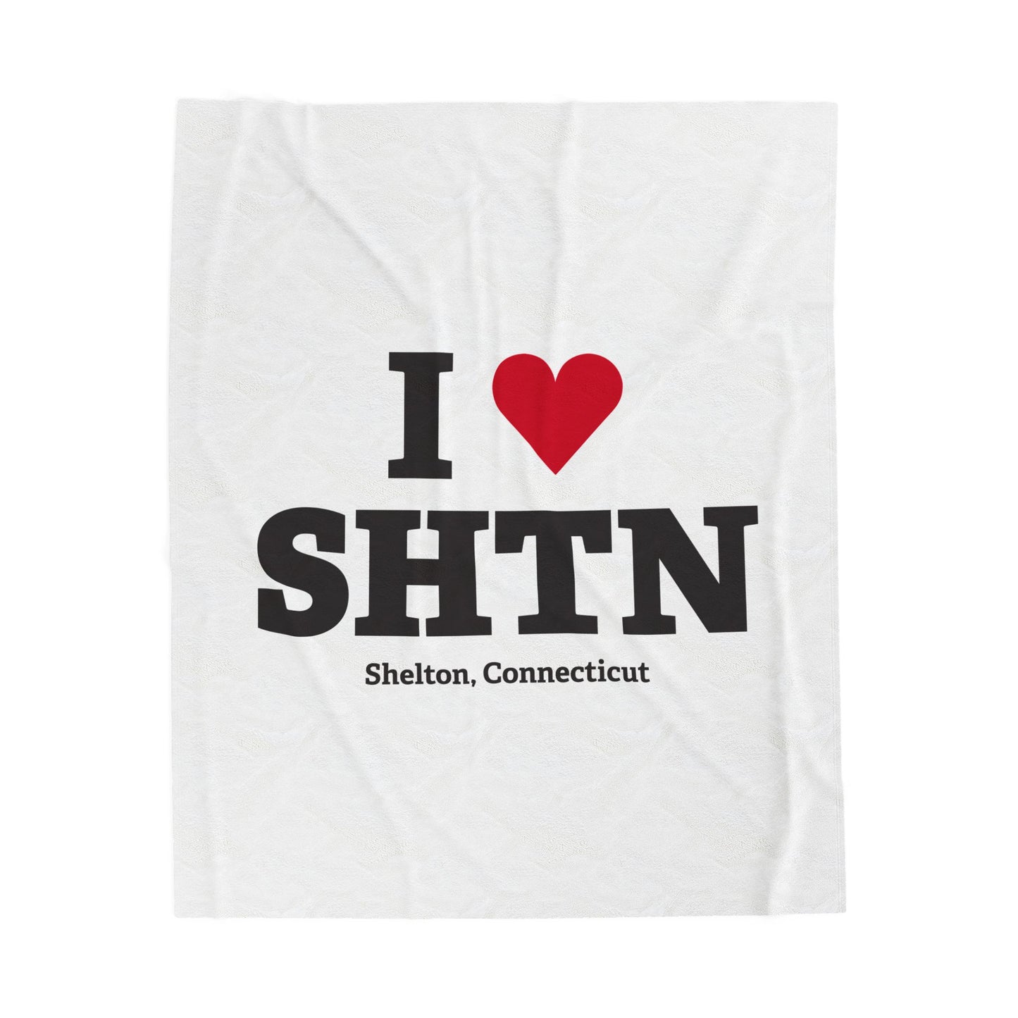 I Heart SHTN Velveteen Plush Blanket