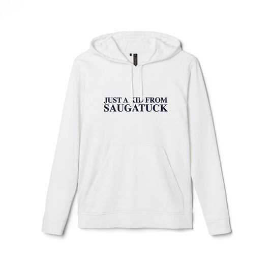 Just a kid from Saugatuck adidas Unisex Fleece Hoodie Sweatshirt
