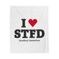 I Heart STFD Velveteen Plush Blanket