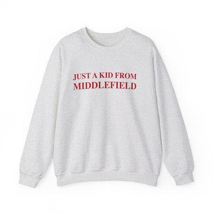 Just a kid from Middlefield Unisex Heavy Blend™ Crewneck Sweatshirt