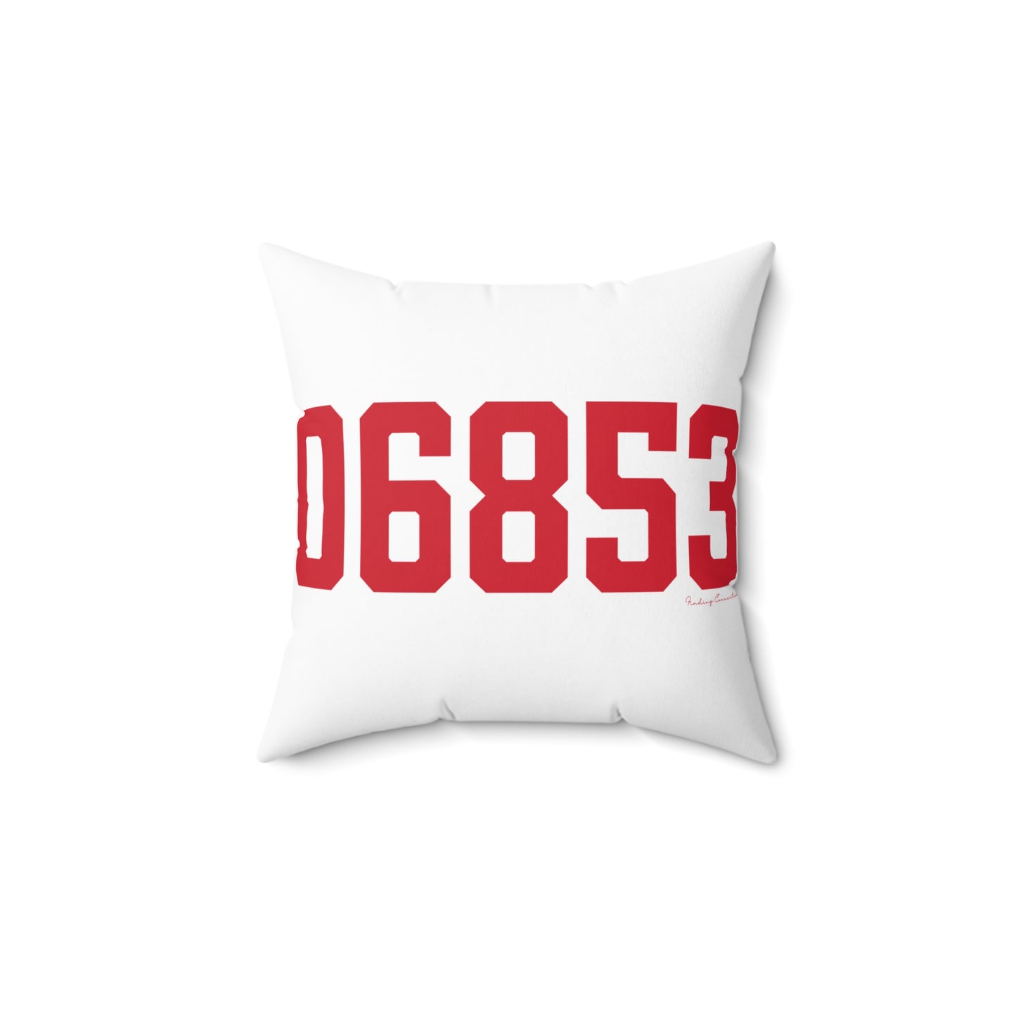 06853 Norwalk Connecticut Zip Code Spun Polyester Square Pillow