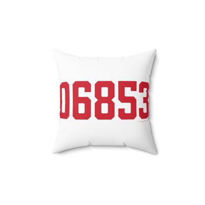 06853 Norwalk Connecticut Zip Code Spun Polyester Square Pillow