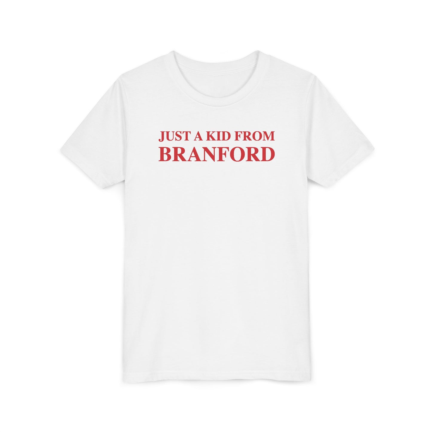 Just a kid from Branford Youth Short Sleeve T-Shirt