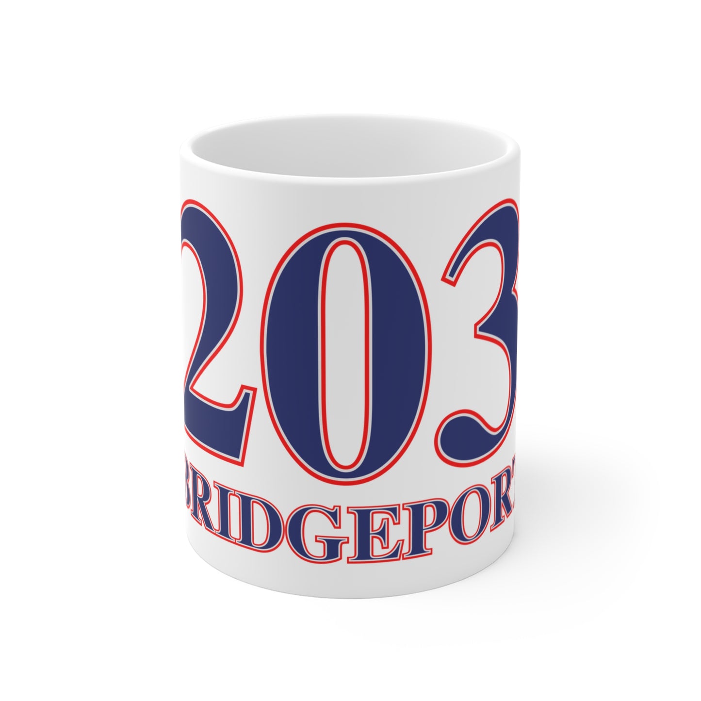 203 Bridgeport Red White & Blue  Mug 11oz