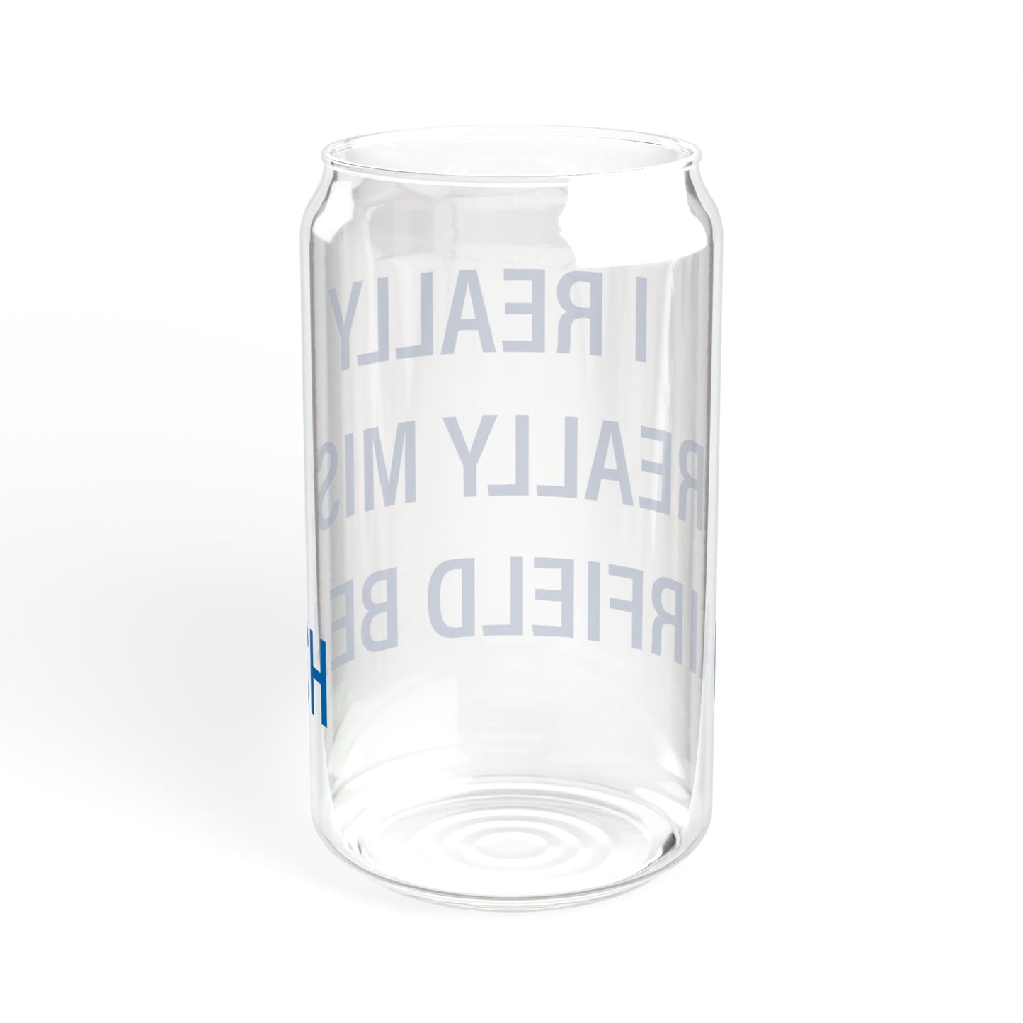 I Really Really Miss Fairfield Beach Sipper Glass, 16oz