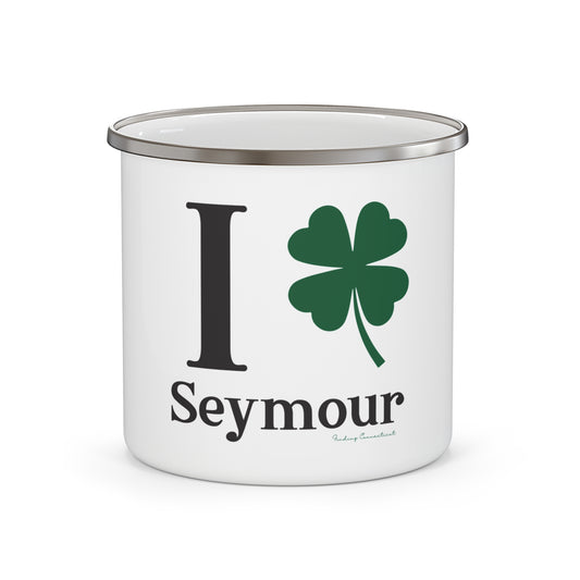 I Clover Seymour Enamel Camping Mug
