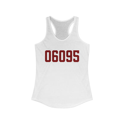 06095 Windsor Connecticut Zip Code Women's Ideal Racerback Tank Top