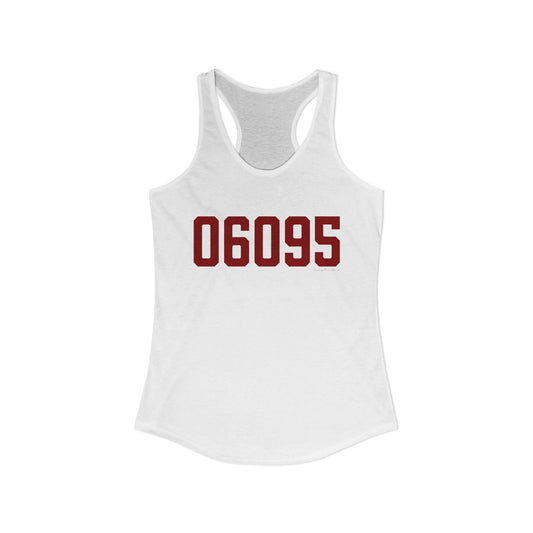 06095 Windsor Connecticut Zip Code Women's Ideal Racerback Tank Top